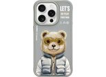 Nimmy Etui Iphone 15 Pro 6.1 Szary/Grigio Cool&Cute 2.0 Orso