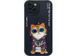 Nimmy Etui Iphone 15 6.1 Czarny / Occhiali Neri Cool Cat