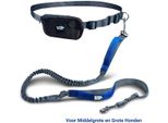 Guinzaglio Per Cani A Mani Libere Black Rhino Per Jogging, Escursioni E Trekking - Guinzaglio Bungee Regolabile Con Cintura Addominale Ammortizzata, Manici In Neoprene, 1,5 M.
