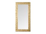 Mo.Wa Specchio Da Parete Moderno Rettangolare Oro 41X81 Con Cornice Decorativa Specchio In Legno Specchio Da Corridoio Specchio Bagno, Soggiorno, Specchio Piano Italy