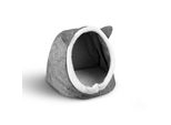 Bestlivings Grotta Per Gatti/Cani 34X40X35 Cm Grigio, Per Gatti E Cani Di Piccola Taglia, Letto In Feltro Per Animali Domestici, Casetta Pieghevole Per Gatti, Grotta Salvaspazio Per Animali Domestici