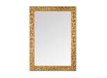 Mo.Wa Specchio Da Parete 50X70 Rettangolare Oro Antico Specchio Armadio Specchio Armadio Specchio Corridoio Con Cornice In Legno Massiccio,