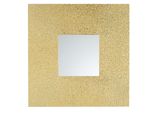 Mo.Wa Specchio Specchio Da Parete Quadrato Foglia Oro, Cm. 50X50. Specchio Decorativo Per Corridoio, Camera Da Letto, Bagno, Soggiorno