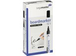 Legamaster TZ1 Pennarello Nero - 10 Pezzi - Nero - Nero - Bianco - Alluminio - Rotondo - 1,5 Mm (7-110001)