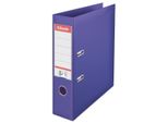 Cartella A Leva A4 Esselte No.1 Power, Plastica Piena, Dorso 7,5 Cm, Viola