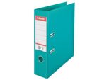 Cartella A Leva A4 Esselte No.1 Power, Plastica Piena, Dorso 7,5 Cm, Turchese