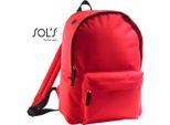Sols Bags 70100 | Zaino Rider Backpack | 14 X 28 X 40 Cm - Colore: Rosso - Dimensioni: 14 X 28 X 40 Cm