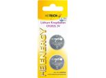 Pile A Bottone Al Litio Heitech, Confezione Da 2, CR2025, 150 Mah, 3 V