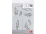 Viva Decor Stencil Flessibile Piume 21 X 30 Cm Bianco