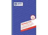 Avery Zweckform® 1733 Fattura Piccola Impresa, Autocopiante, Din A5, 2X40 Fogli