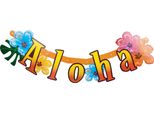 Hawaii Banner Ghirlanda Mari Del Sud Decorazione Festa Colorata 83X17Cm - Taglia Unica