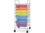 Costway Carrello Da Bagno Carrello Da Bagno Cassettiera Trolley Carrello Per La Casa Carrello Portaoggetti Carrello Per La Medicazione Carrello Da Bagno Carrello Da Bagno Multicolore