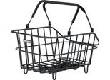 Basil 11234 Cestino Posteriore Mik In Alluminio 45X33X21 Cm, Maglia Larga, Nero Opaco