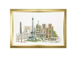 Thea Gouverneur Kit Punto Croce "Paris Evenweave"", 79X50Cm"