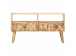 Mobile Tv 90 X 30 X 50 Cm In Legno Massiccio Di Mango