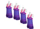 Set Di 4 Busti Femminili - Busto Da Donna In Plastica Da 70 Cm - Mezzo Busto In Plastica Di Colore Bianco - Busto Da Manichino - Mezzo Corpo Da Donna In Plastica - Figura Da Manichino - Manichino Con Gancio