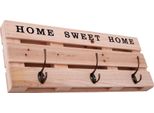 Appendiabiti Palette Home Sweet Home - Appendiabiti Da Parete Con 3 Ganci