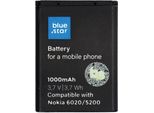 Nokia 6020/5200/5300/3220/5140 1000-Mah-Li-Ion-Aftermarket-Akku [Stella Blu]) BL-5B