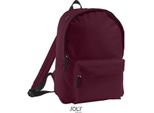 Sols Bags 70100 | Zaino Rider Backpack | 14 X 28 X 40 Cm - Colore: Borgogna - Dimensioni: 14 X 28 X 40 Cm