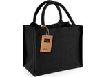 Westford Mill W412 | Mini Borsa Regalo In Iuta 26 X 22 X 14 Cm - Colore: Nero/Nero - Taglia: Unica