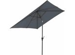 Siena Garden Ombrellone A Palo Centrale Avio Antracite/Oliva 250X200Cm L87428