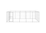Vidaxl Cuccia Per Cani Da Esterno Acciaio Zincato 24,2 M²