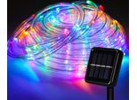 Tolletour Led Luce Di Corda Solare Luci Di Fata All'aperto, Con Timer E 8 Modalità, Luce Di Corda Solare All'aperto, Luci Di Fata Solare Balcone, Colorato, 32 Metri, 300 Led