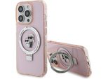 Karl Lagerfeld Klhmp15Lhmrskcp Iphone 15 Pro 6.1 RóżOwy/Pink Hardcase Ring Stand Karl&Choupettte Magsafe