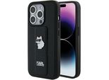 Karl Lagerfeld Klhcp14Xgsachpk Iphone 14 Pro Max 6.7 Czarny/Black Hardcase Gripstand Saffiano Choupette Pins