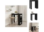 Vidaxl Tavolo Da Bar Con Ripiano Nero 102X50X103,5 Cm In Legno - Tavoli Da Pranzo
