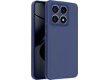 Avizar, Cover Soft Touch In Silicone Xiaomi 14T, Retro Opaco, Blu Scuro