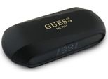 Guess Cuffie Bluetooth Gutwsc2Mcdsk Tws + Docking Station Nero/Nero Logo Metallico Allungato Stampato
