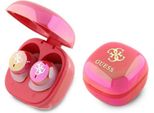 Guess Cuffie Bluetooth Gutwsj144Esf Tws + Docking Station Fucsia/Fuschia Iridescente 4G Logo Stampato
