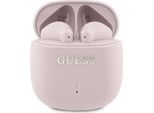 Guess Cuffie Bluetooth Gutwsj14Esgp Tws + Docking Station Rosa/Rosa Logo Classico Stampato