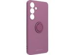 Roar Case Custodia Protettiva Ambra Per Smartphone Custodia Per Cellulare Bumper Con Supporto Ad Anello Compatibile Con Samsung Galaxy S25 Plus Viola