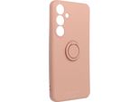 Roar Case Custodia Protettiva Ambra Per Smartphone Custodia Per Cellulare Bumper Con Supporto Ad Anello Compatibile Con Samsung Galaxy S25 Plus Rosa