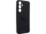 Roar Case Custodia Protettiva Ambra Per Smartphone Custodia Per Cellulare Bumper Con Supporto Ad Anello Compatibile Con Samsung Galaxy S25 Plus Nero