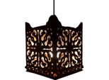 Lampada Da Soffitto Randa Nera 30Cm | Lampada Marocchina In Metallo