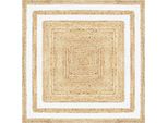 Tappeto Da Salotto In Iuta Chloe 120 X 120 Cm