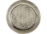 Vassoio Orientale Mehdia Color Argento 30 Cm