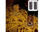 Set Di 2 Moderne Lanterne Solari Lanterna Solare Lampada Da Esterno Hoja Nero