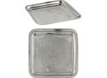 Vassoio Decorativo Orientale Vassoio Portacandele Nacera Argento Quadrato 27 Cm