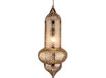 Lampada A Sospensione Orientale Jamini Argento 51 Cm | Fatto A Mano & Boho