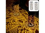 Set Di 2 Lanterne Solari Boho Lanterna Solare Lampada A Vento Per Esterni Hoja Bianco