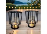 Set Di 2 Lanterne Da Giardino Modern Beek