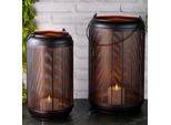 Set Di 2 Moderne Lanterne Decorative Da Balcone Valkea