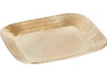 Vassoio Portacandele Scandinavo Lesha Oro 21Cm Quadrato