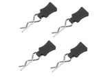 Corpo Shell Clip Pin Fissaggio Holder Set Accessorio Per 1/8 1/10 1/12 Rc Car (Nero)