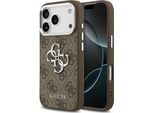 Etui Guess 4G Big 4G Classic Logo Na Iphone 17 Pro Max BrąZowy - Srebrne