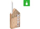 Oggetto Decorativo In Legno Portacandele Deco Modern Home